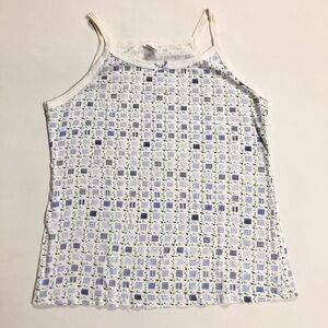 NWOT Talbots Kids Plaid and Floral Tank Top